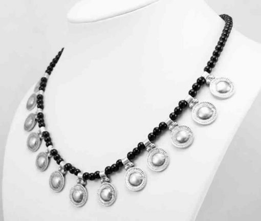 Black ethnic necklace. Turkish jewellery collection