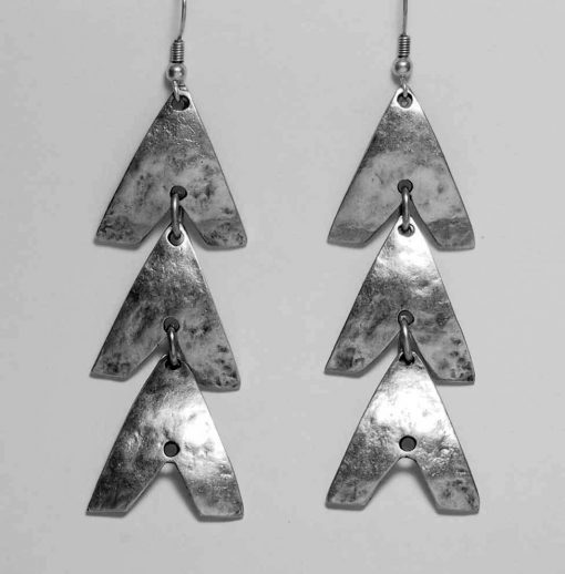Triple triangle earrings