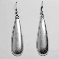 Silver droop earrings