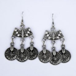 Hanging coin earrings