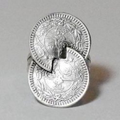 Twin coin ring