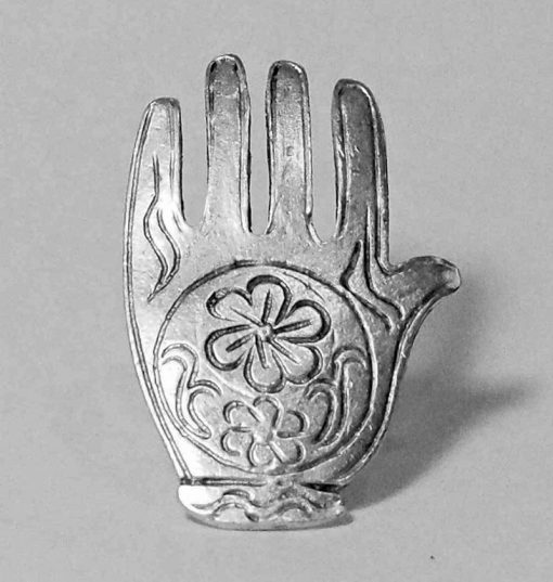 silver hand ring