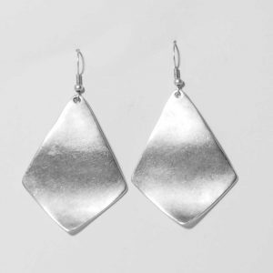 silver sheet earrings