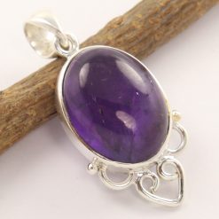 925 silver and amethyst pendant.