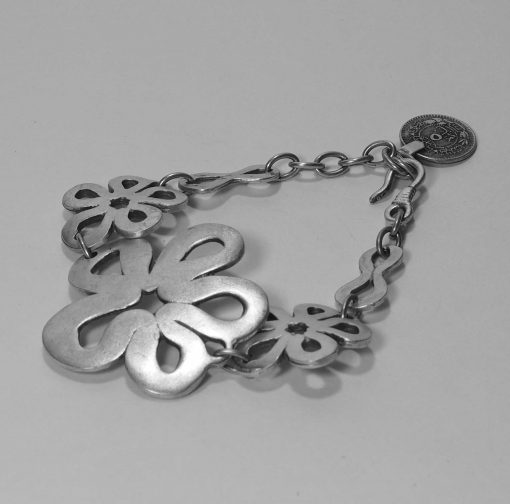 Wholesale silver flower bracelet