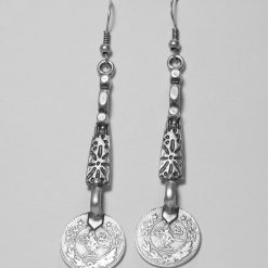 Long coin earrings