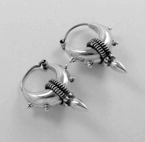 Solid silver earrings