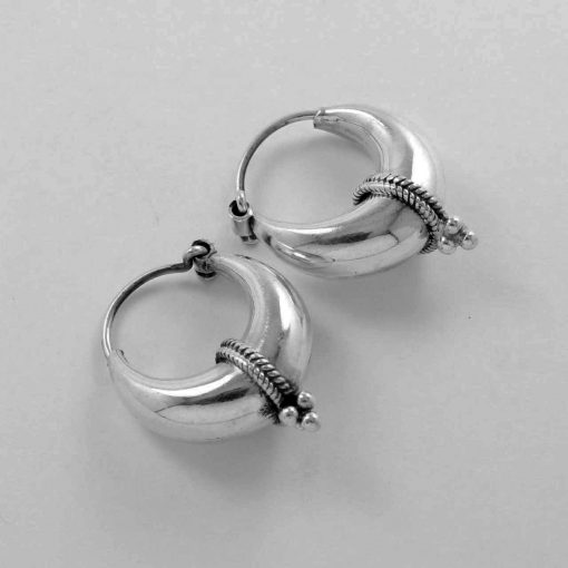 Solid silver earrings