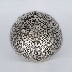 Half dome design silver ring