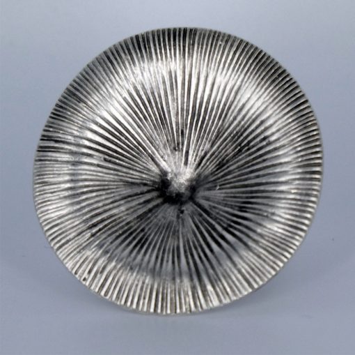 Silver mushroom ring