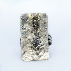 wholesale small silver rectangle ring