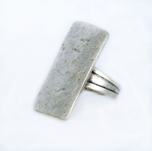 rectangle silver wholesale ring