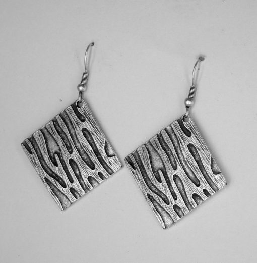 wholesale silver square earrings