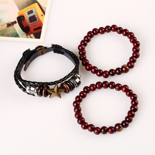 leather star bracelet