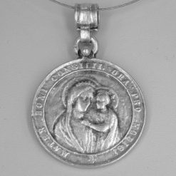 silver coin pendant