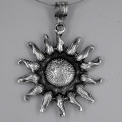 Silver sun pendant