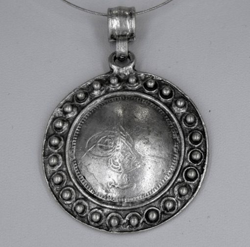 Silver shield pendant