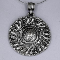 Silver shield pendant