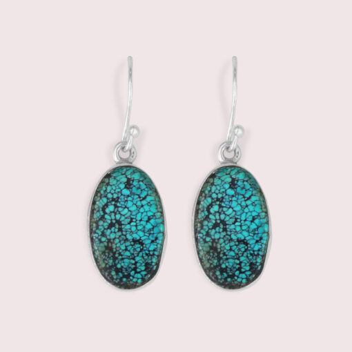Tibetan turquoise earrings GMER0267
