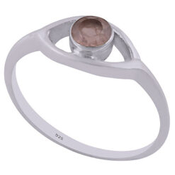 Rose quartz eye around ring