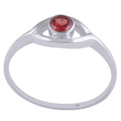 Eye around garnet ring