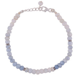 Blue opal gemstone bracelet