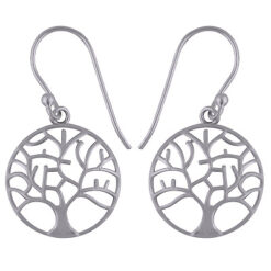 Tree of life. 925 Silver earring