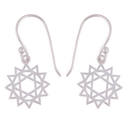 Sun pattern earrings